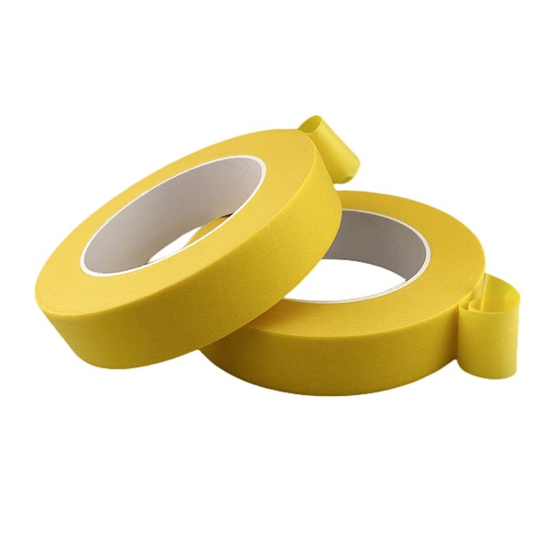 Zellykool Yellow Masking Tape, 1 Inch x 55 Yards, 2 Rolls, Painters Tape for Painting, Home, Office, School Stationery, Arts, Crafts, Decoration - Image 3